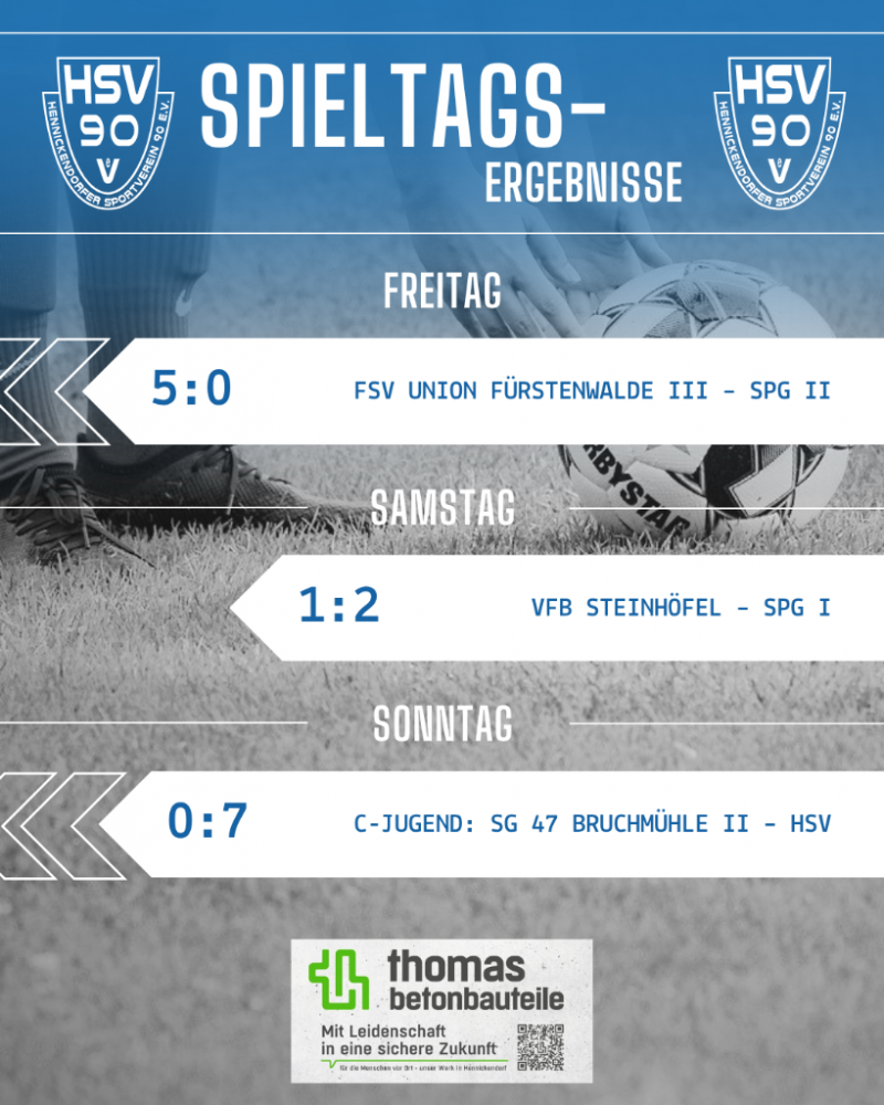 Widget Bild Spieltagsergebnisse